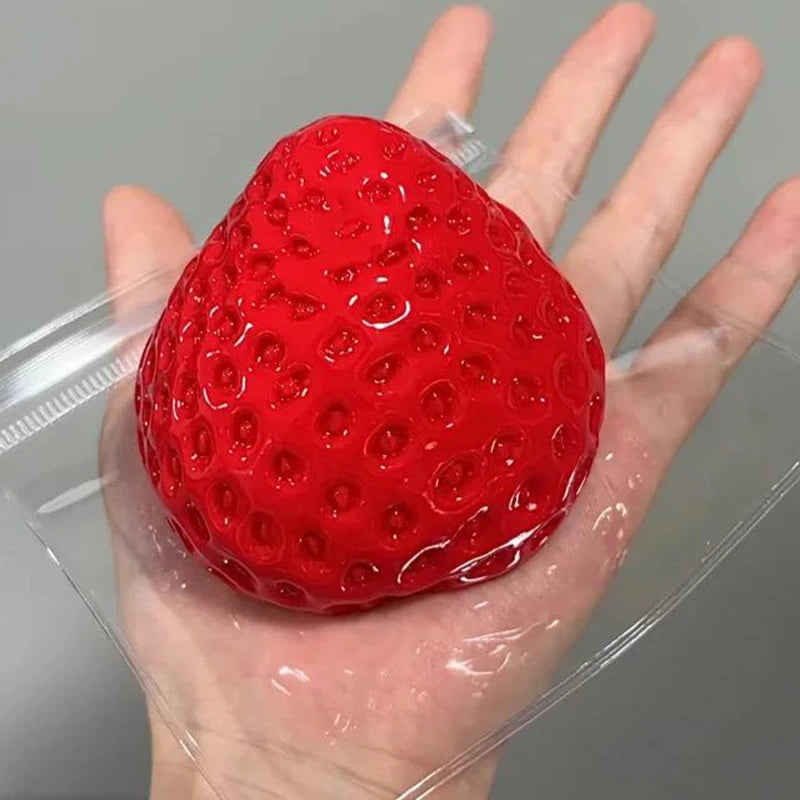 Jumbo Strawberry Squishy – Slow Rising Stress Relief Toy