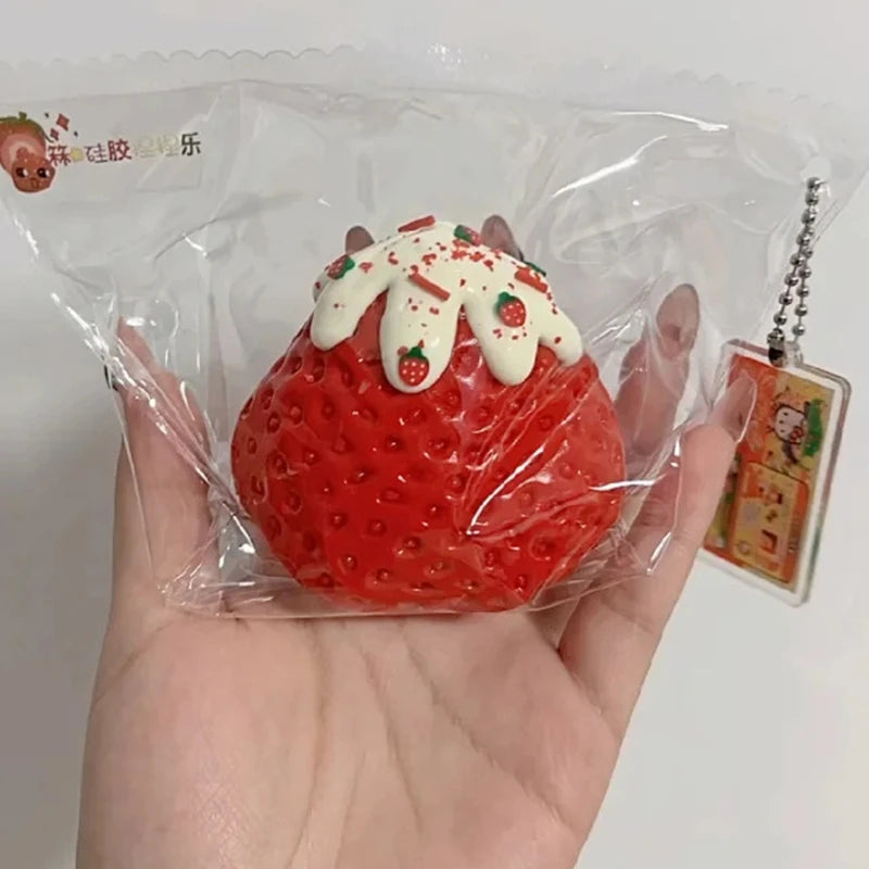 Jumbo Strawberry Squishy – Slow Rising Stress Relief Toy