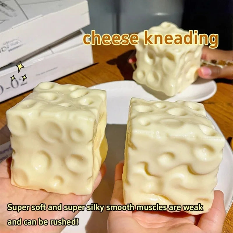 Cheese Cube Squishy Stress Ball