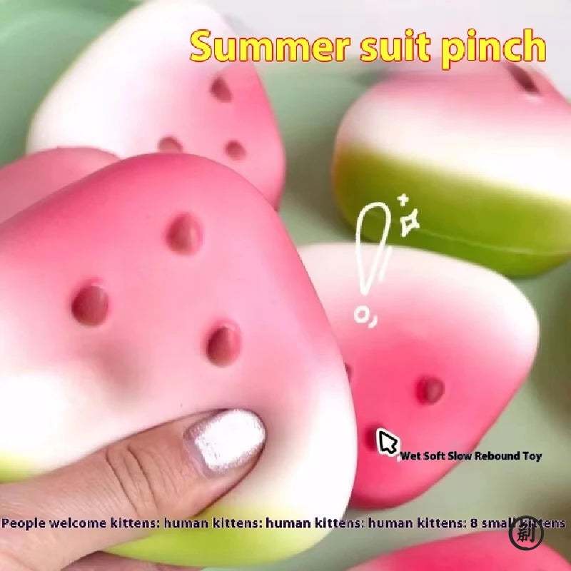 Watermelon Squishy Toy – Slow Rising Stress Relief Fidget