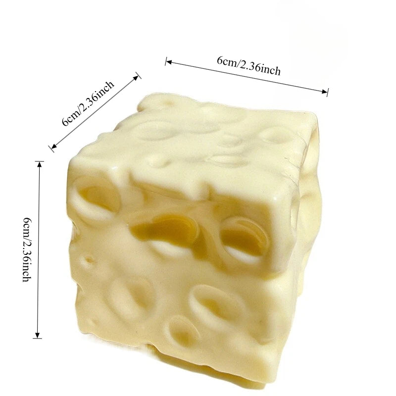 Cheese Cube Squishy Stress Ball