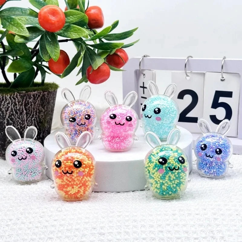 3-Pack Bunny Squishy Stress Balls – Cute Sensory Fidget Toy