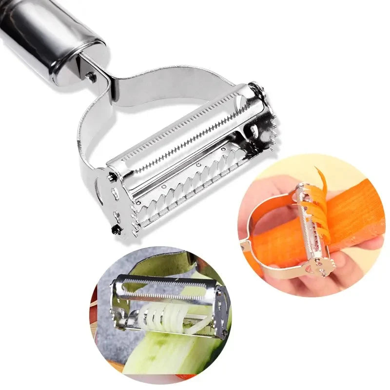 Stainless Steel Julienne Peeler & Vegetable Grater