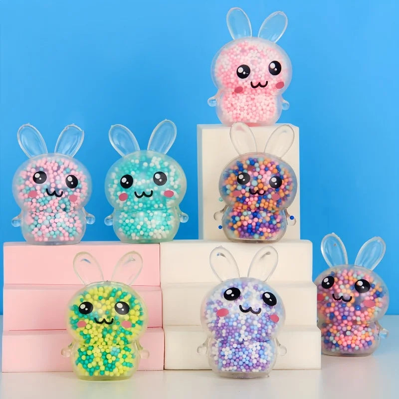 3-Pack Bunny Squishy Stress Balls – Cute Sensory Fidget Toy