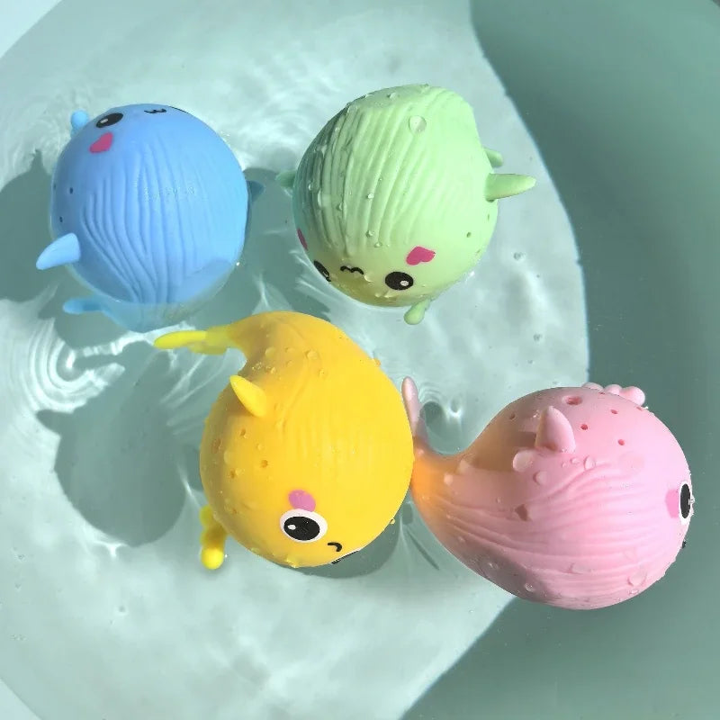 Cute Whale Bath Toy – Squeeze & Spray Water Toy 🐳