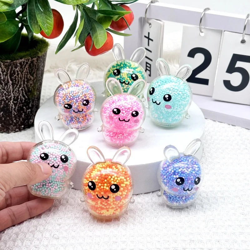 3-Pack Bunny Squishy Stress Balls – Cute Sensory Fidget Toy