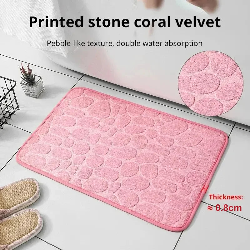 Soft Non-Slip Bathroom Rug – Super Absorbent