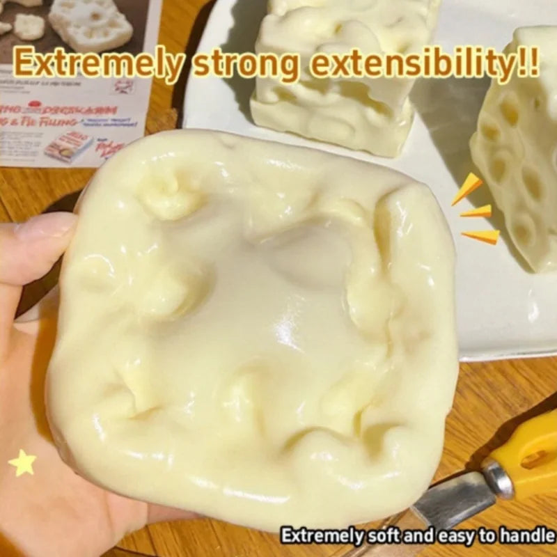 Cheese Cube Squishy Stress Ball
