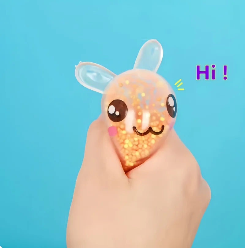 3-Pack Bunny Squishy Stress Balls – Cute Sensory Fidget Toy
