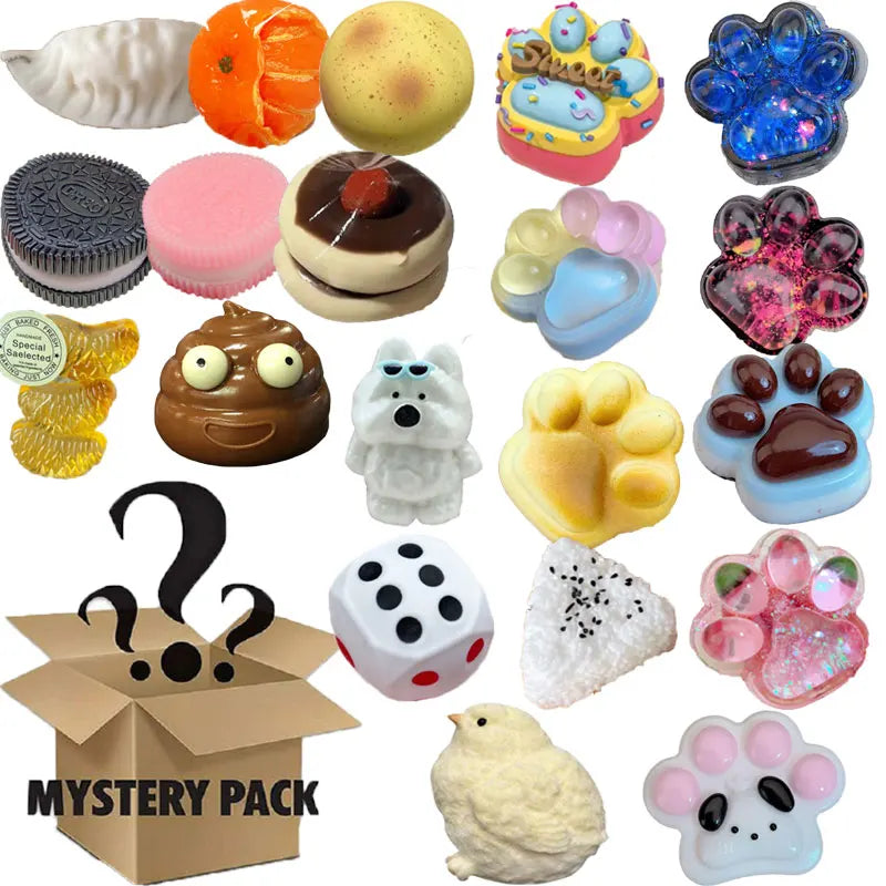 Mystery Squishy Fidget Toy Box – Random Sensory Surprise Toy