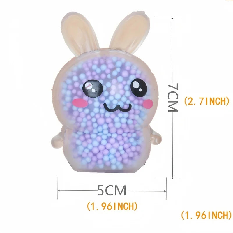 3-Pack Bunny Squishy Stress Balls – Cute Sensory Fidget Toy